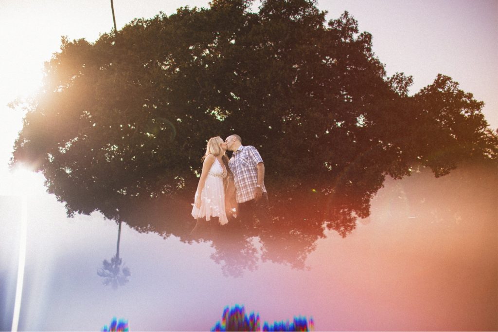 Creative Ventura Engagement session with couple and reflection
